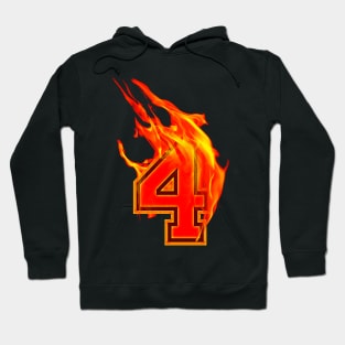 Burning Hot Sports Letter 4 Hoodie